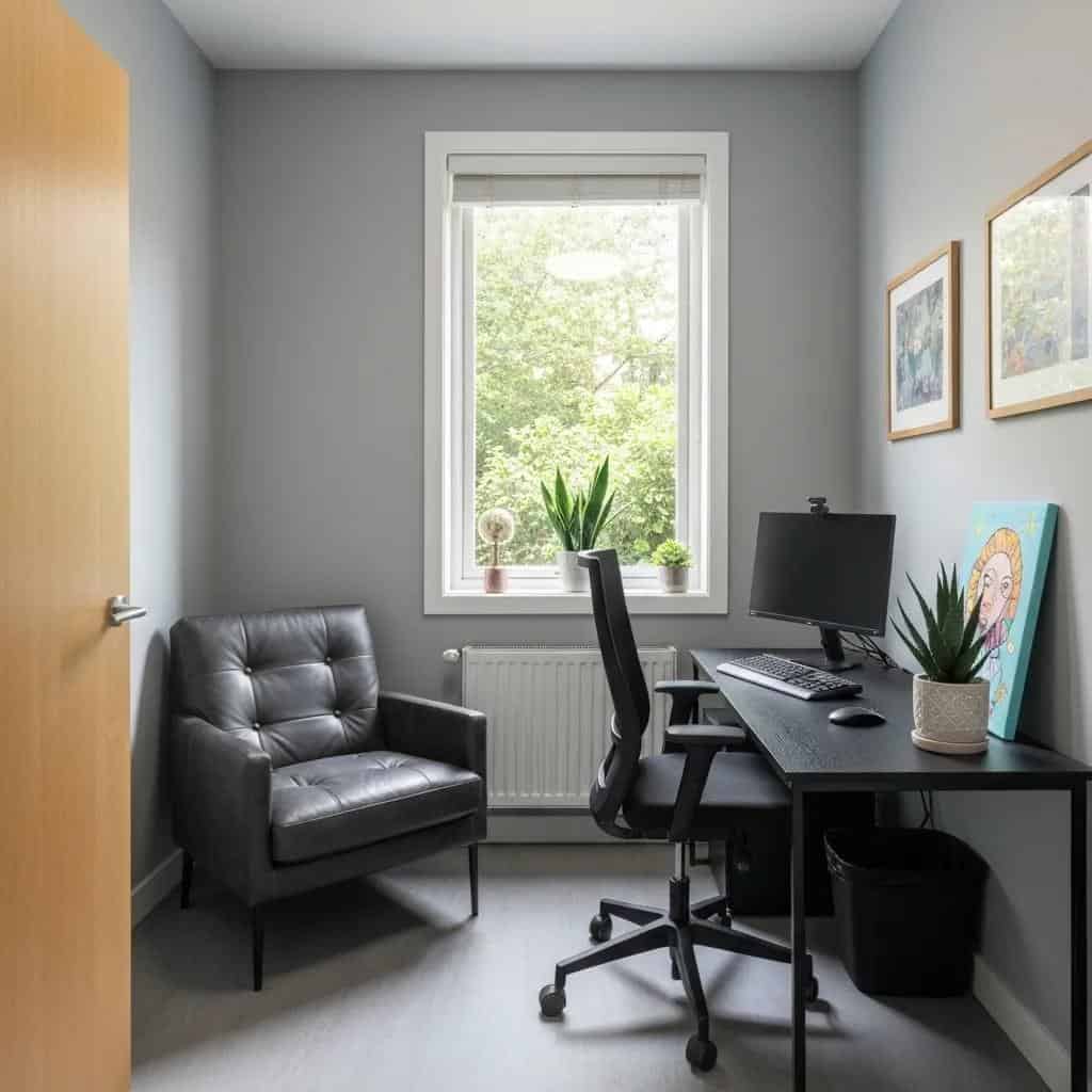 Chic private office setup in Orange County designed for small teams